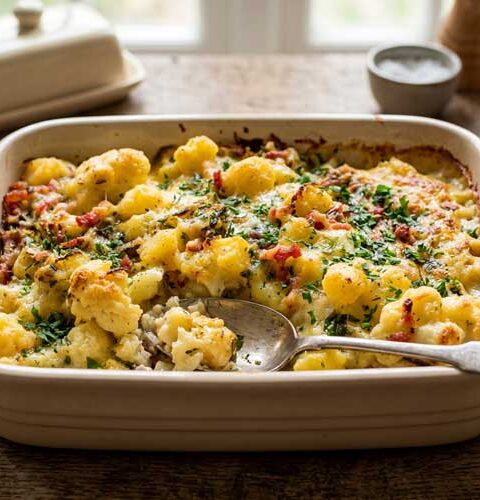 Hollandse ovenschotel met bloemkool