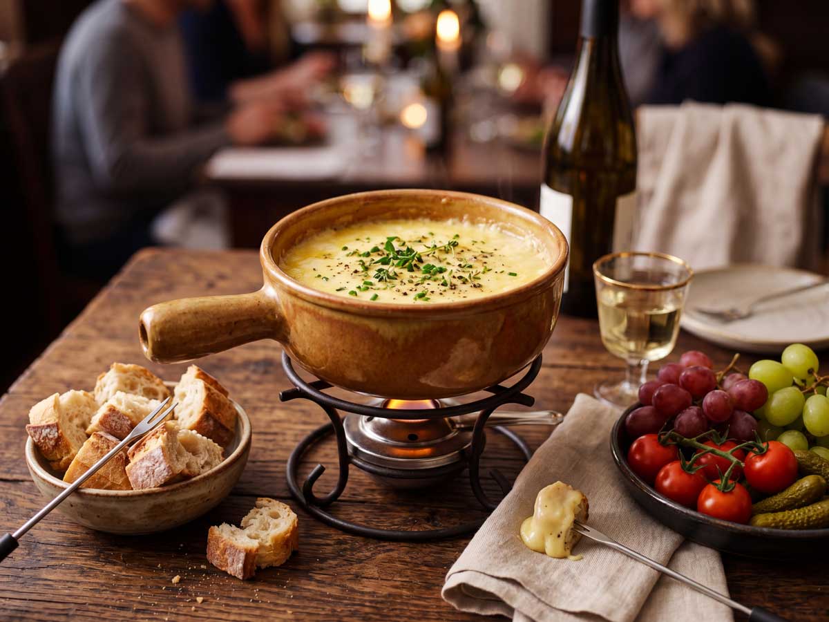 Kaasfondue opwarmen, gewoon in een pan