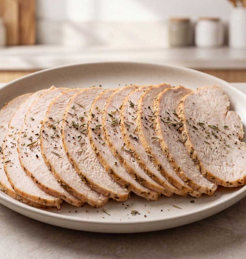 Kalkoenfilet bakken in een ruime gietijzeren braadpan