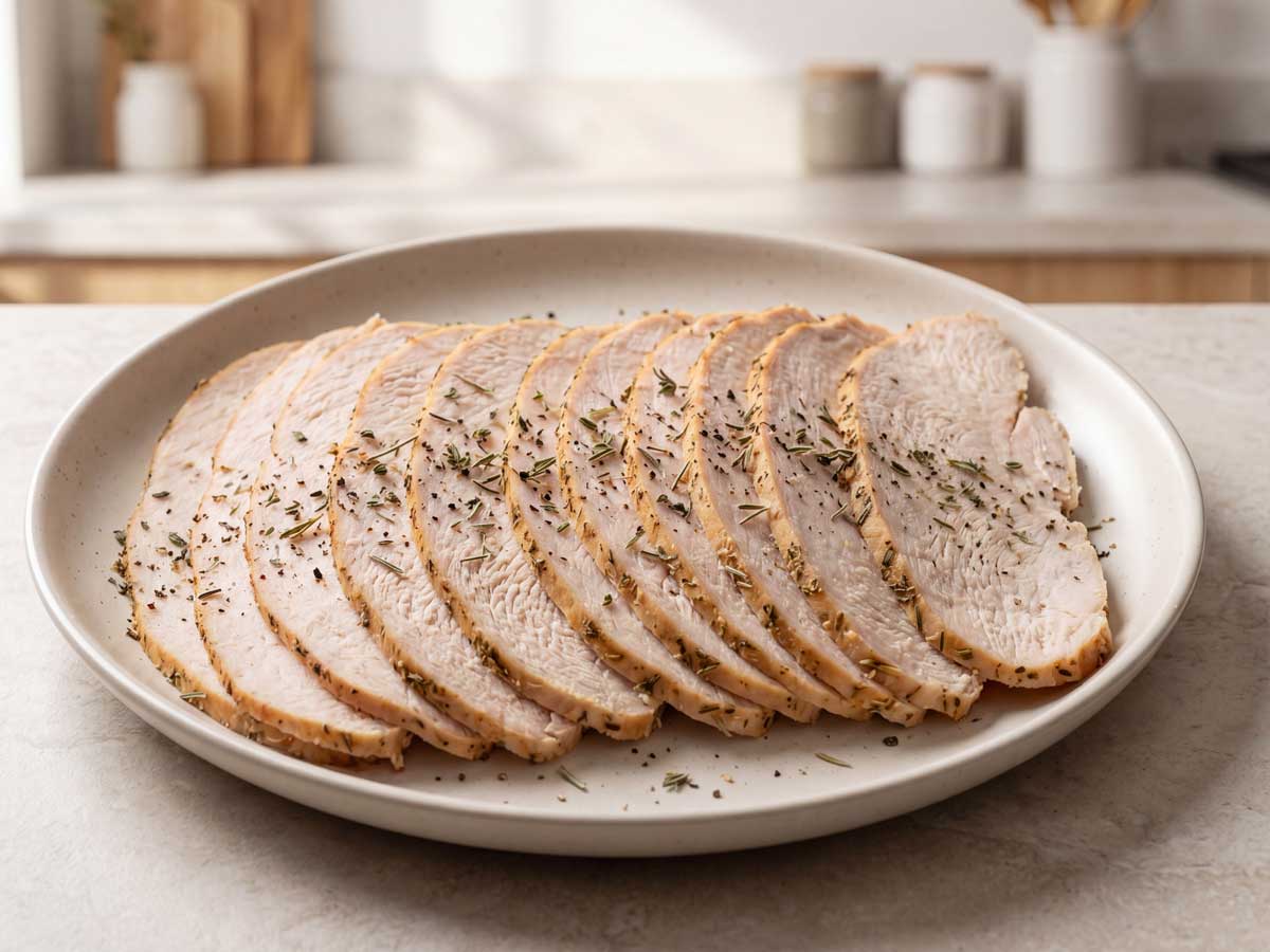 Kalkoenfilet bakken in een ruime gietijzeren braadpan