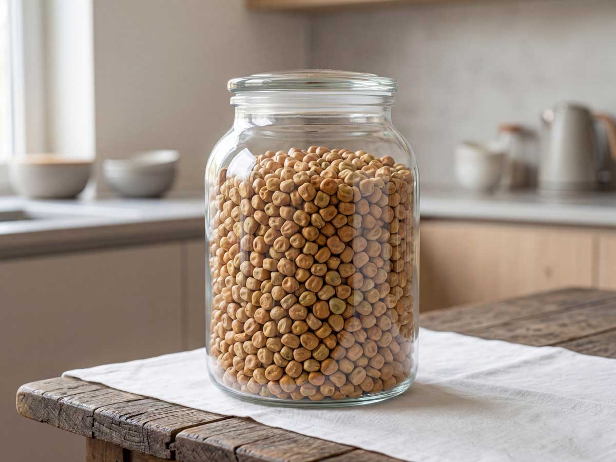 Kapucijners koken, maar eerst weken