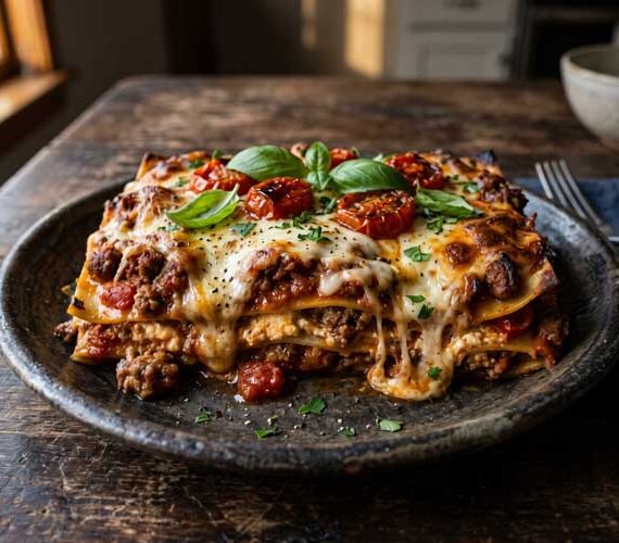 Lasagne opwarmen