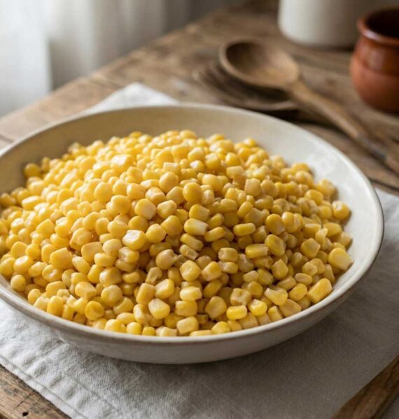Maïs koken in een gewone koekenpan