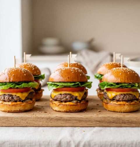 Mini hamburgers maken in een gewone koekenpan