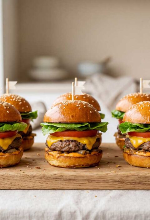 Mini hamburgers maken in een gewone koekenpan