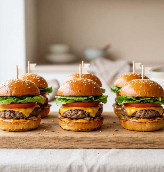 Mini hamburgers maken in een gewone koekenpan