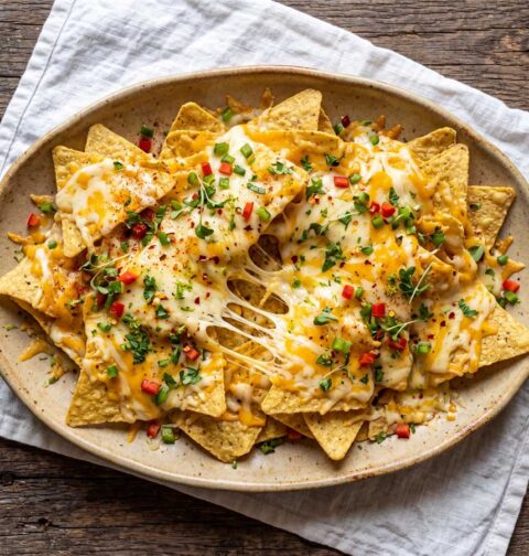 Nacho's met kaas maken in een oven