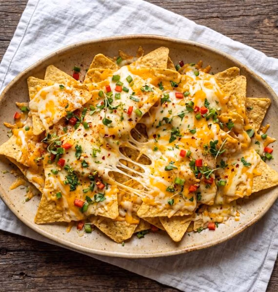 Nacho's met kaas maken in een oven