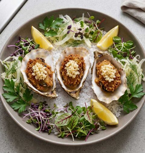 Oesters bakken in een stevige koekenpan