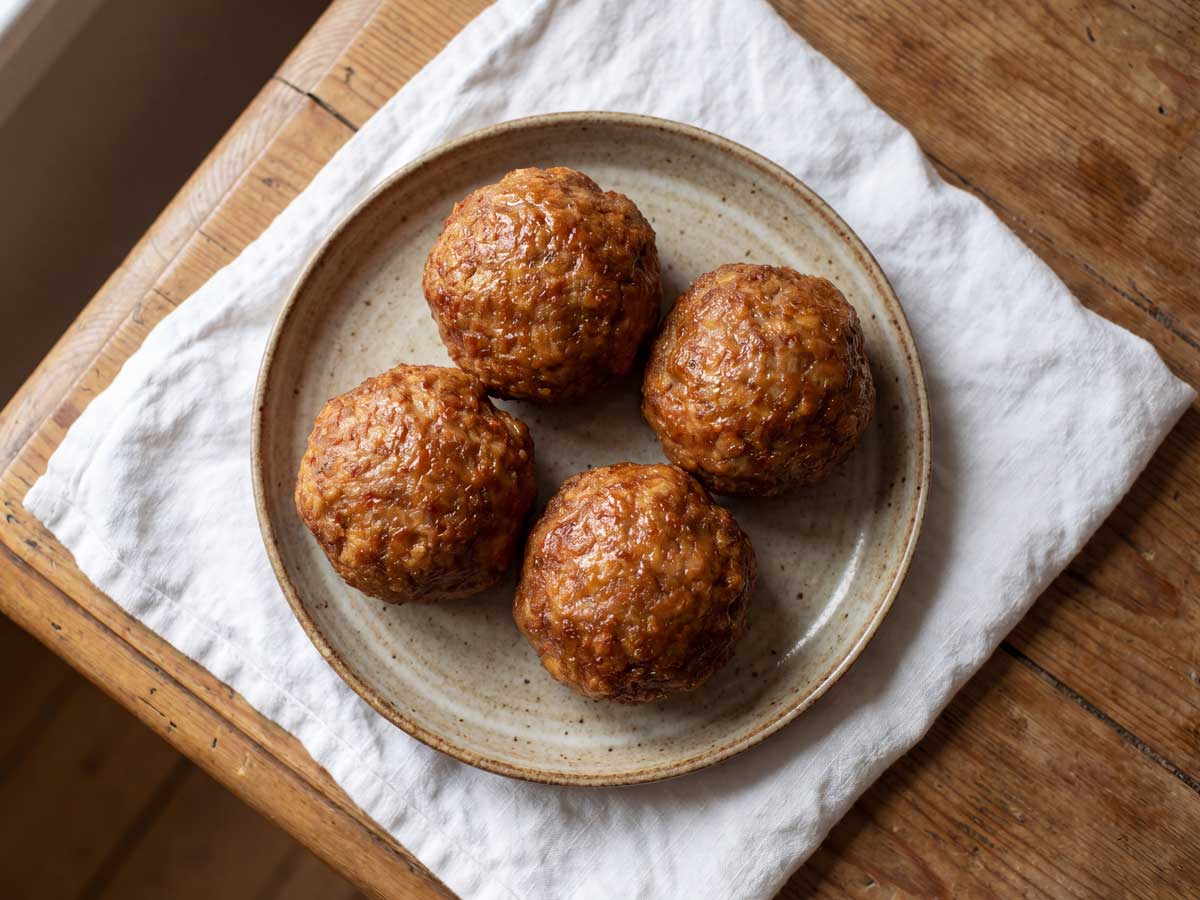 Oma’s gehaktballen in koekenpan of braadpan