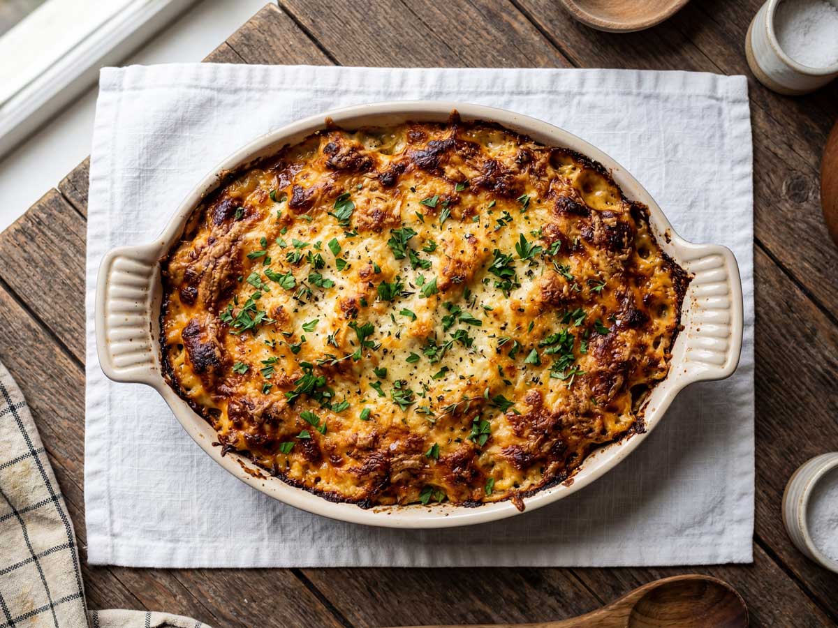Ovenschotel opwarmen in een hapjespan