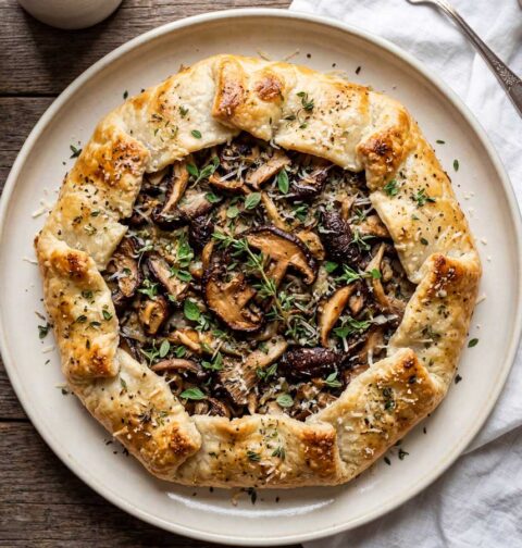 Paddenstoelengalette maken in een oven