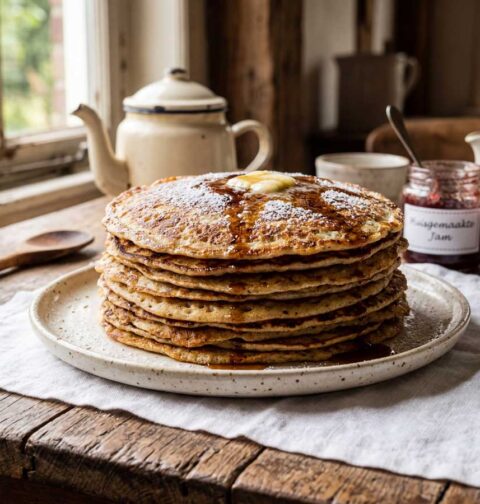 Pannenkoek opwarmen in een magnetron