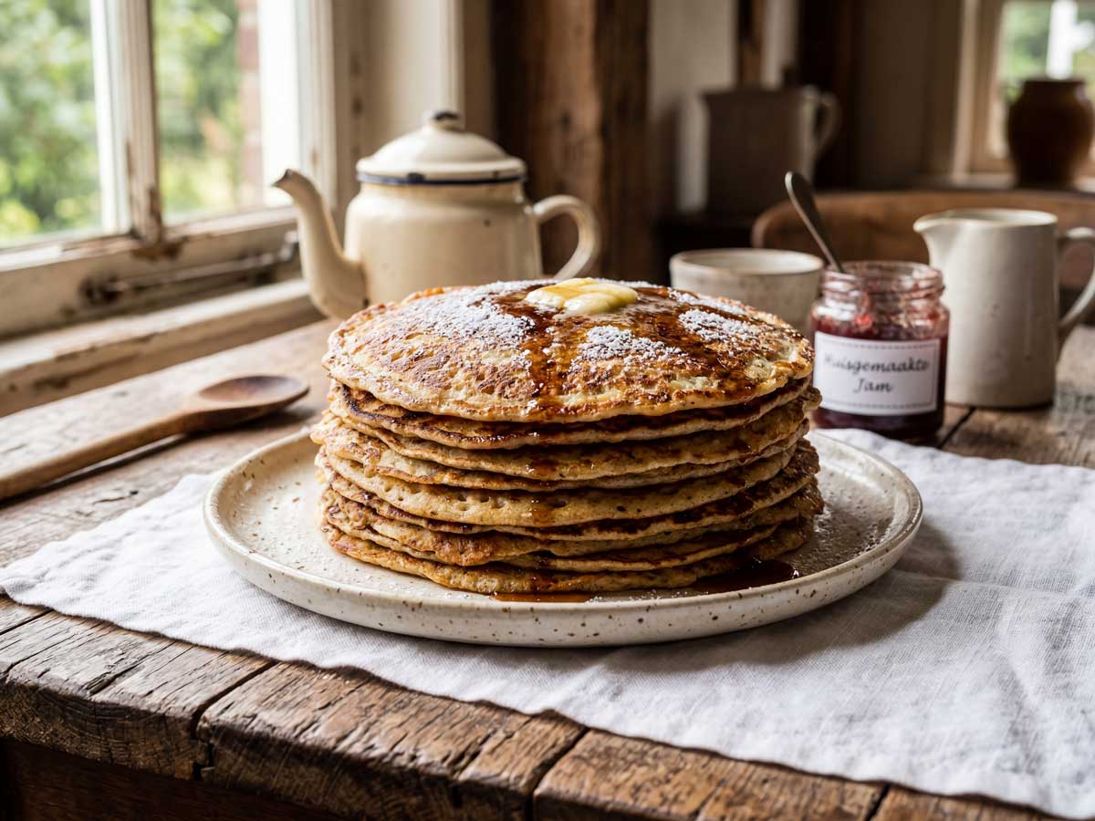 Pannenkoek opwarmen in een magnetron