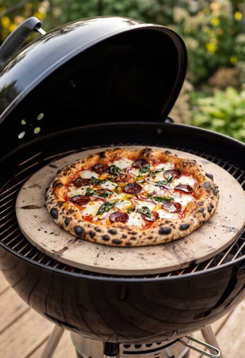 Pizza van de BBQ