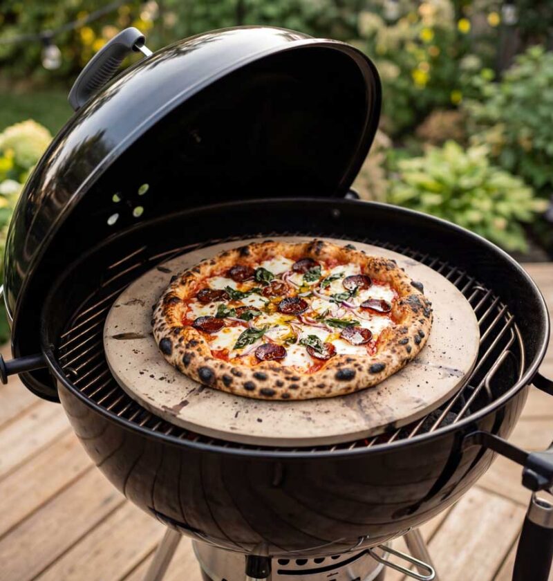 Pizza van de BBQ