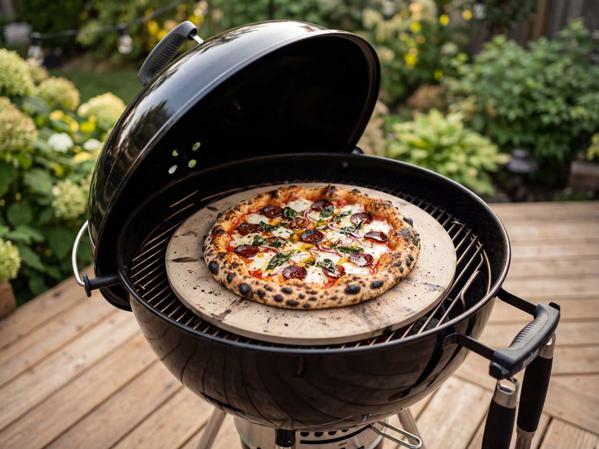 Pizza van de BBQ