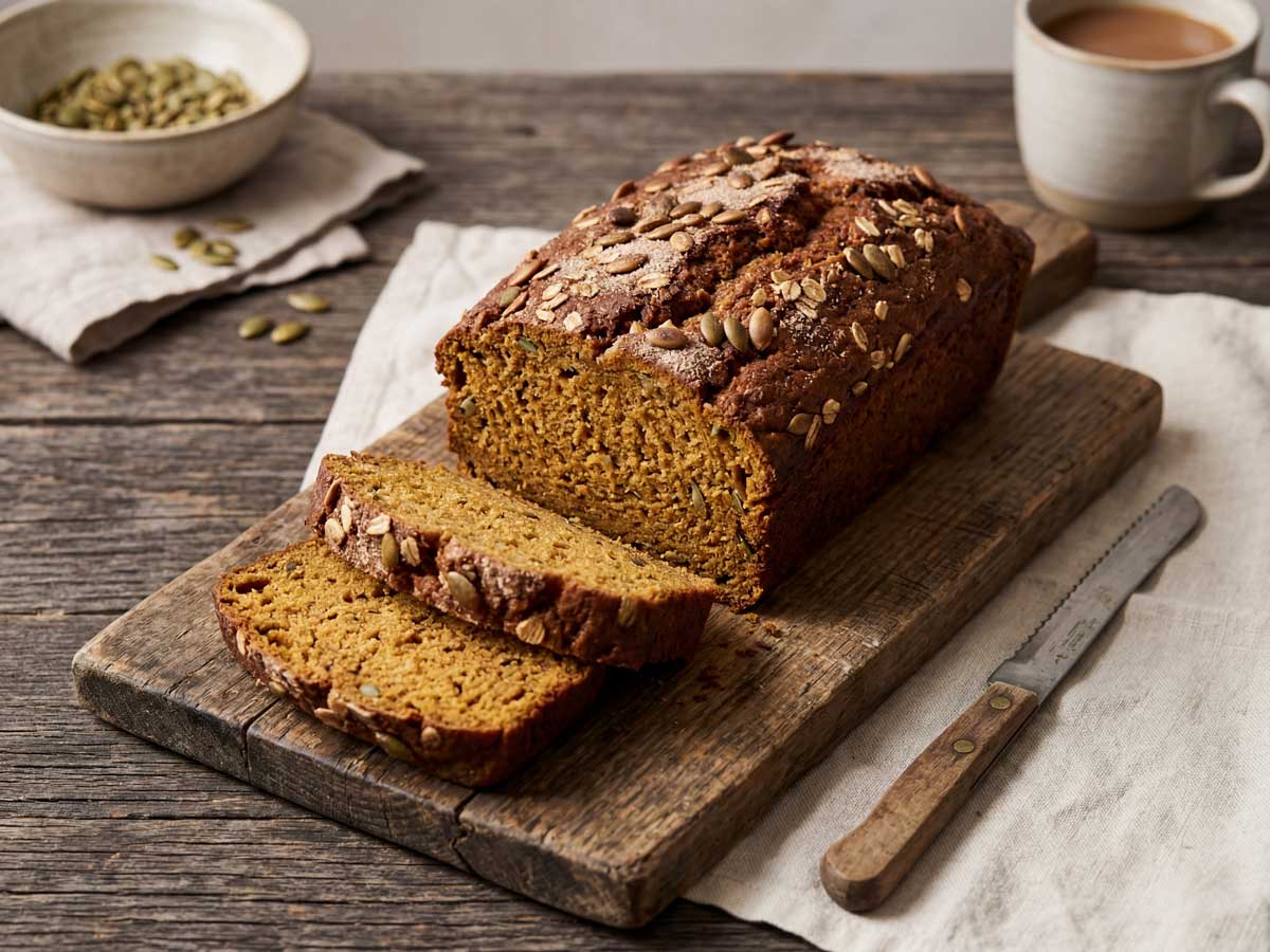 Pompoenbrood maken met pompoenpuree