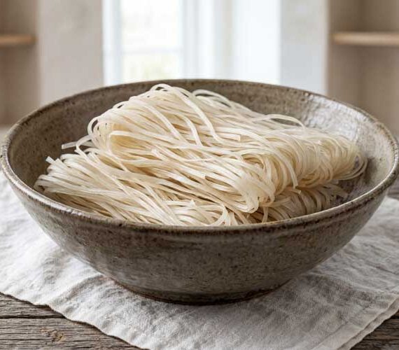 Rijstnoedels koken