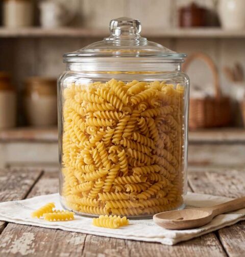 Rotini koken in een ruime hoeveelheid water