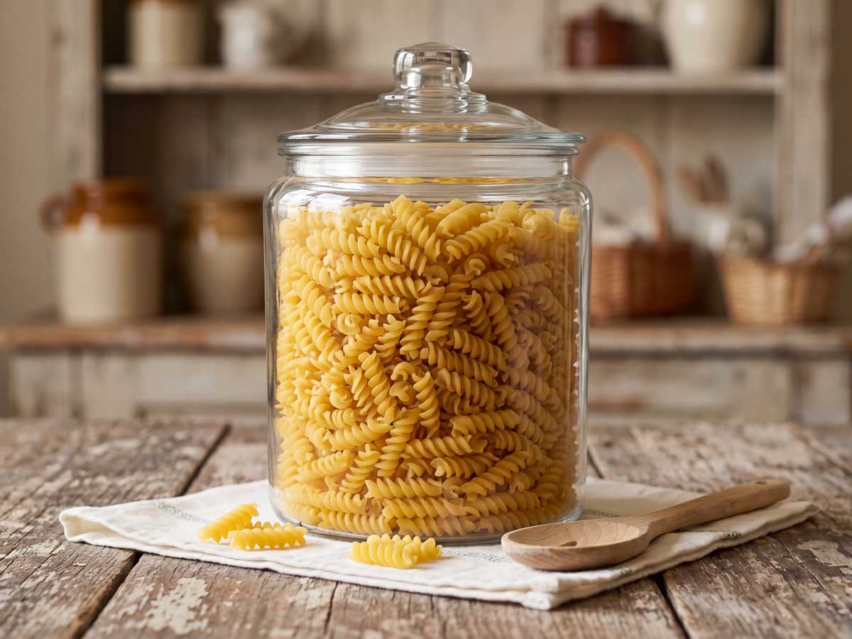 Rotini koken in een ruime hoeveelheid water