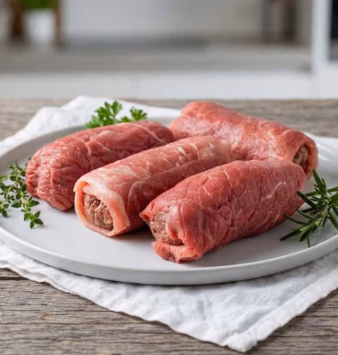 Rundervinken bakken in een koekenpan