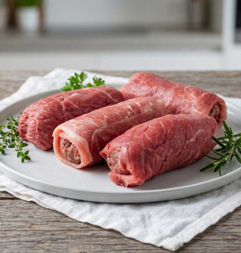 Rundervinken bakken in een koekenpan