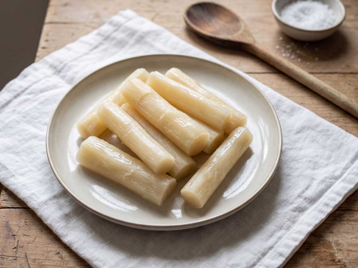Schorseneren koken in een gewone pan
