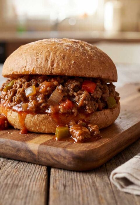 Sloppy Joe maken, maar eten uit de hand mag