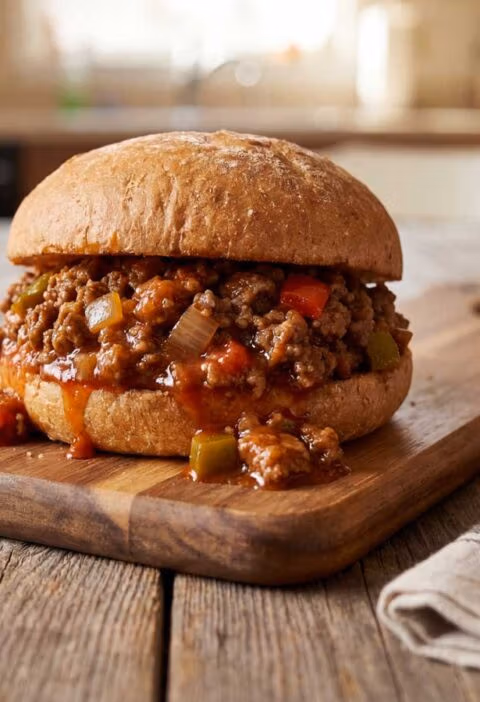 Sloppy Joe maken, maar eten uit de hand mag
