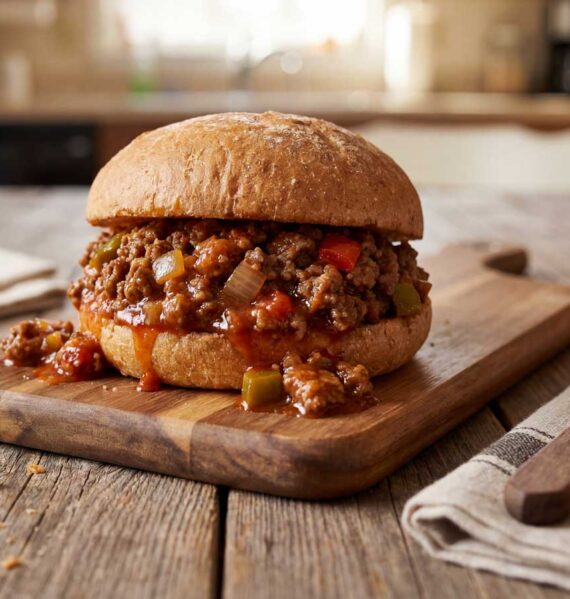 Sloppy Joe maken, maar eten uit de hand mag