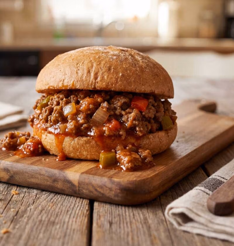 Sloppy Joe maken, maar eten uit de hand mag
