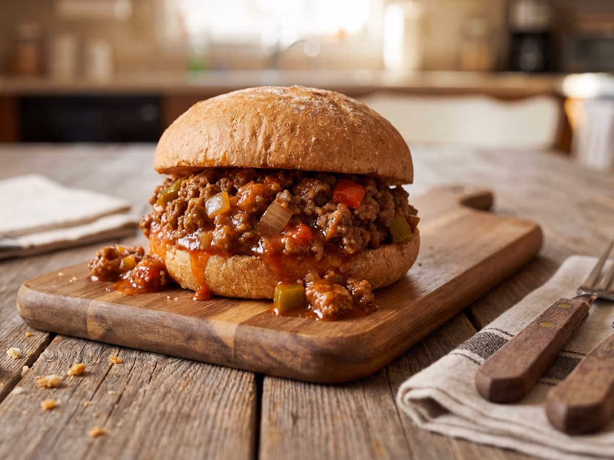 Sloppy Joe maken, maar eten uit de hand mag