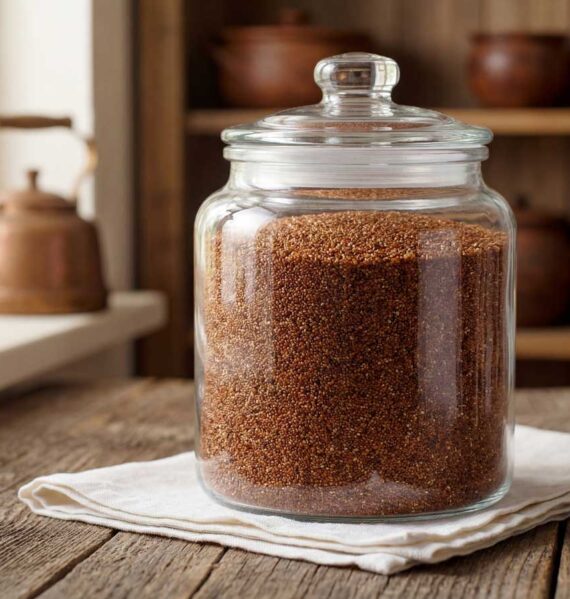 Teff koken in ruim water met een snufje zout