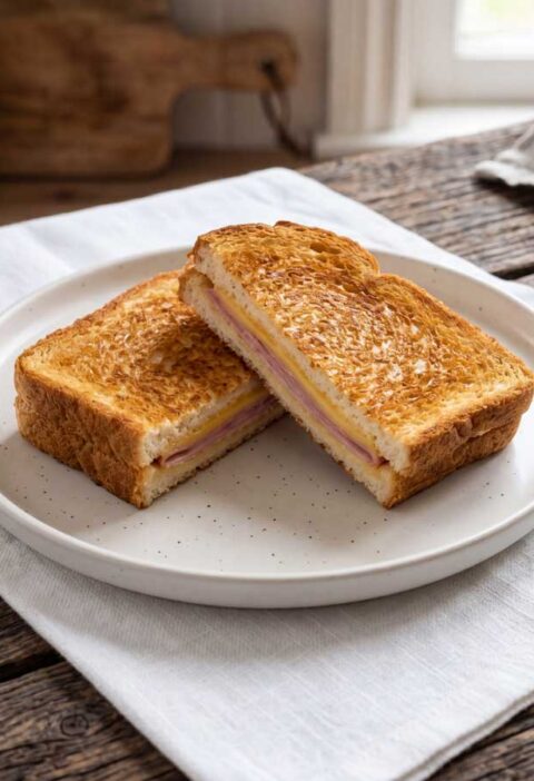 Tosti opwarmen in een airfryer op 180 graden