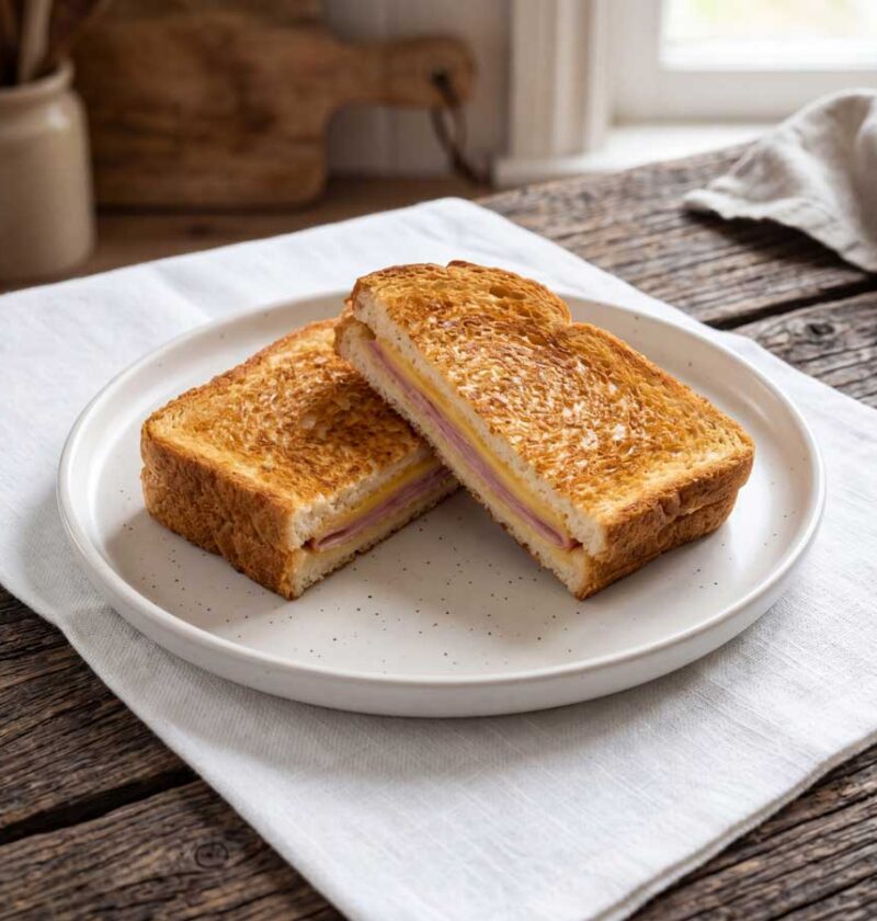 Tosti opwarmen in een airfryer op 180 graden
