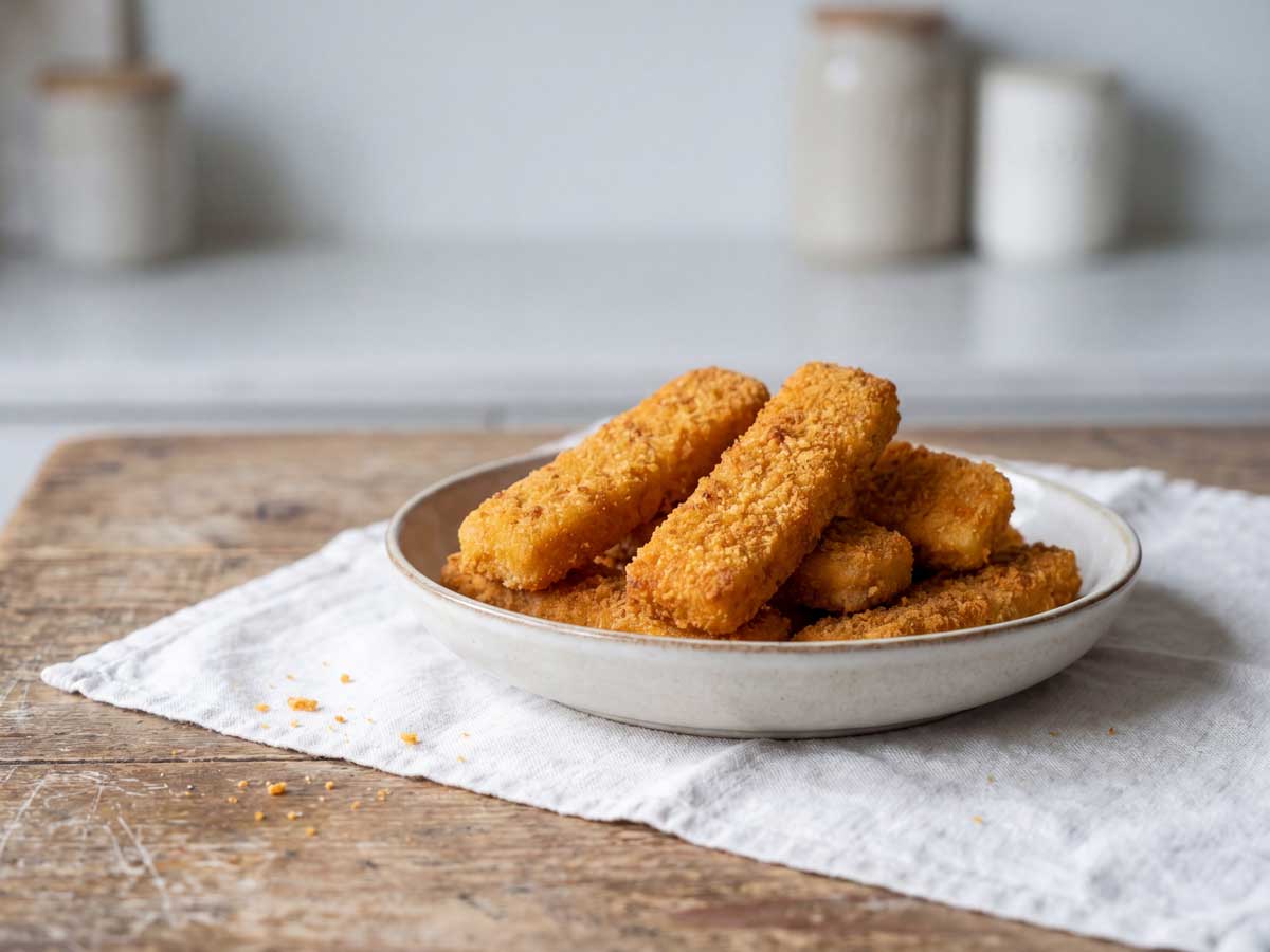 Vissticks bakken in een koekenpan