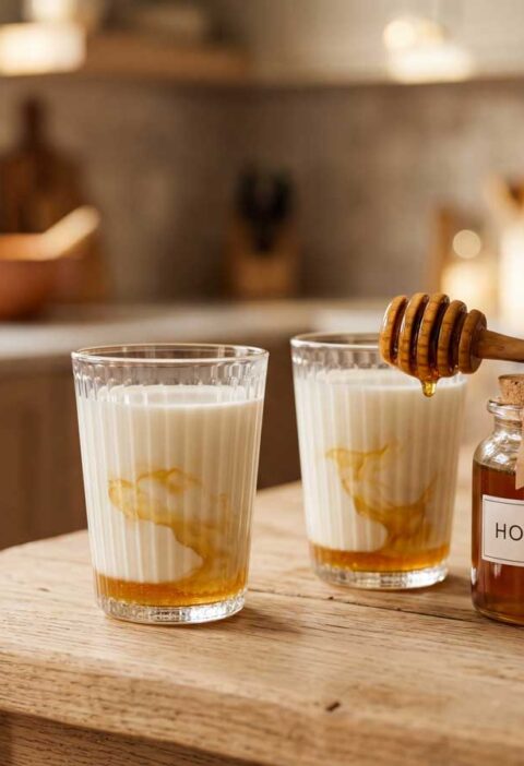 Warme melk met honing maken
