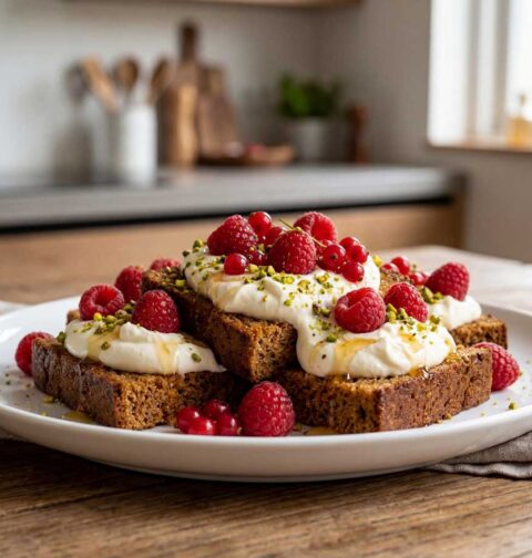 Wentelteefjes van ontbijtkoek maken