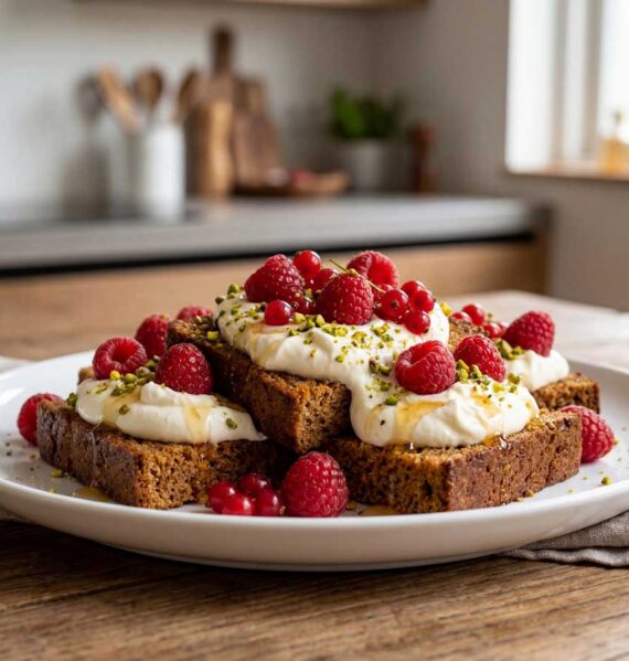 Wentelteefjes van ontbijtkoek maken