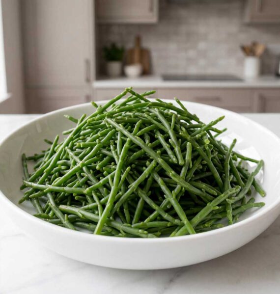Zeekraal koken in een gewone pan