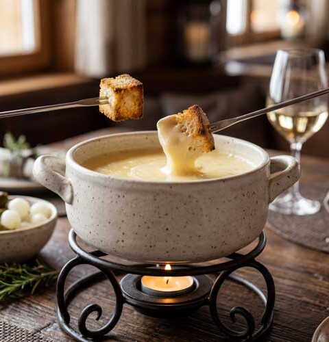 Zwitserse kaasfondue maken