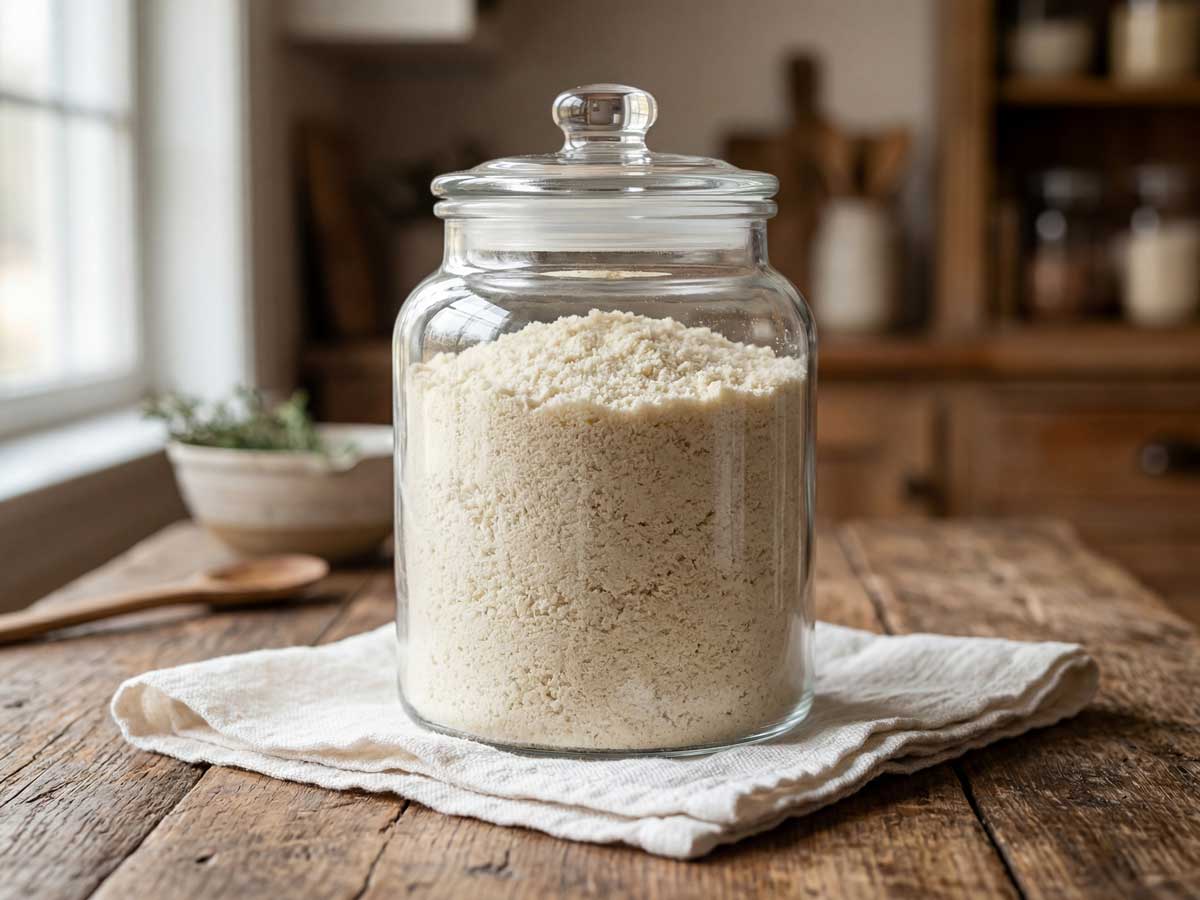 Amandelmeel maken van blanke amandelen