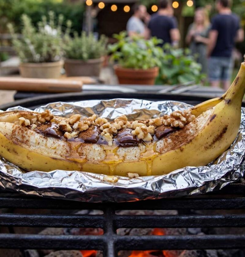 Banaan op de BBQ, fruit grillen is ook lekker
