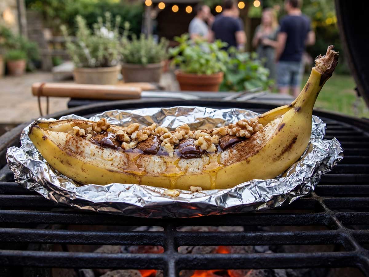 Banaan op de BBQ, fruit grillen is ook lekker