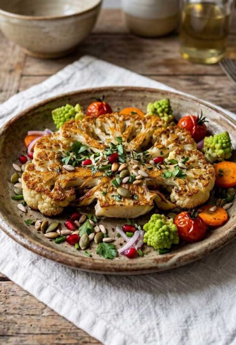 Bloemkoolsteak op de bbq