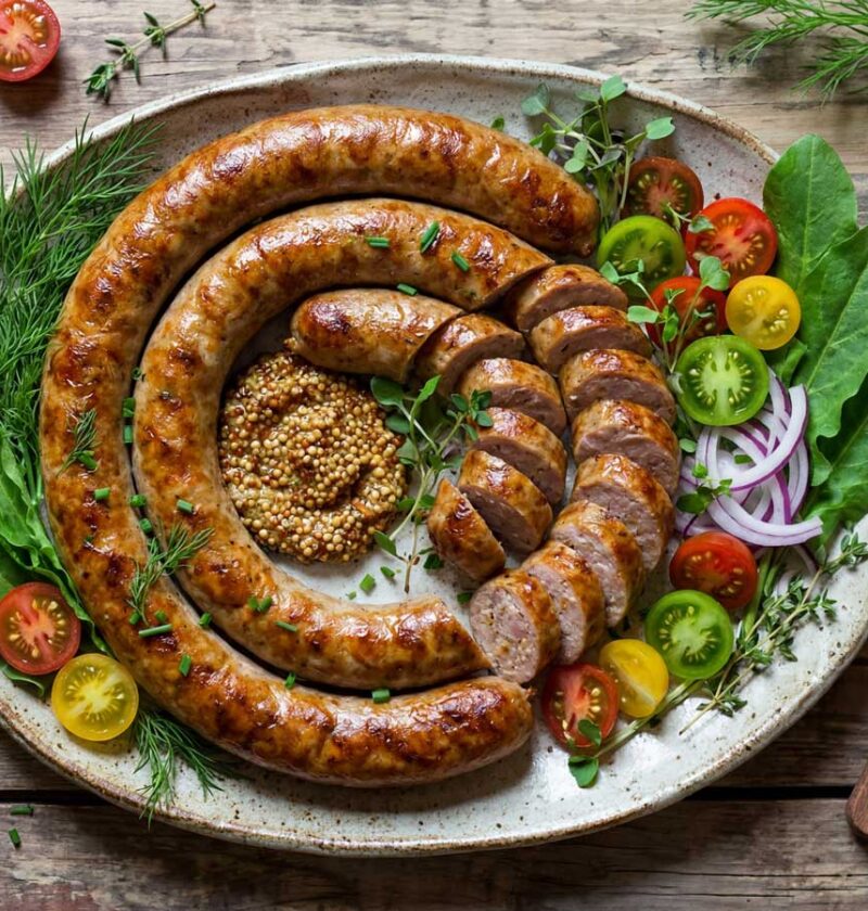 Braadworst bakken in een goede koekenpan