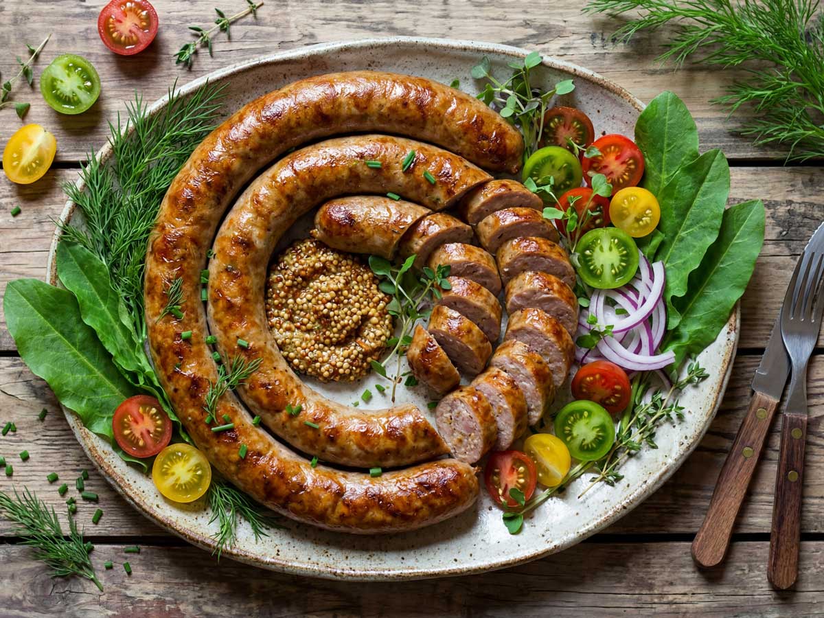 Braadworst bakken in een goede koekenpan