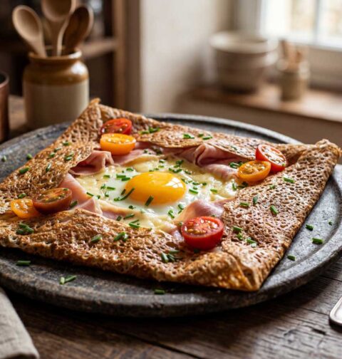 Bretonse galette maken in een oven