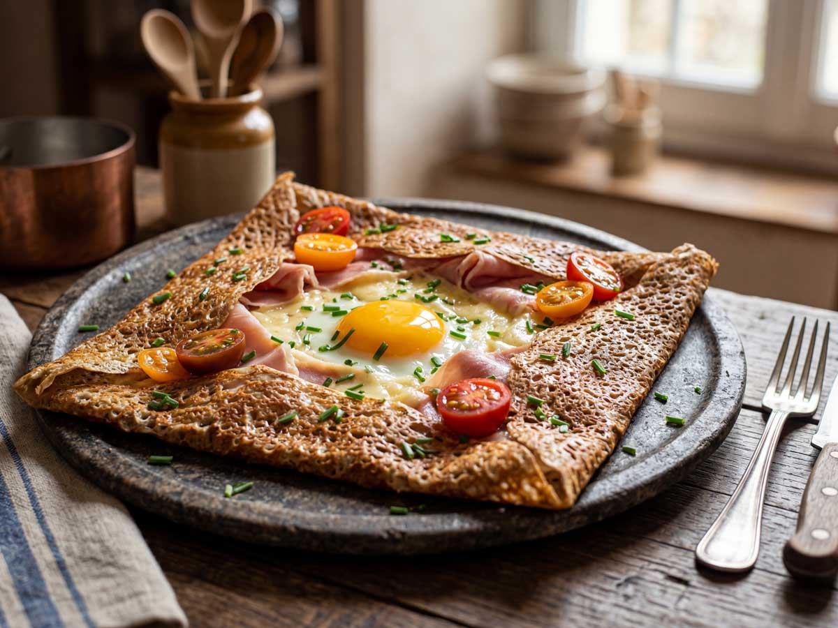 Bretonse galette maken in een oven